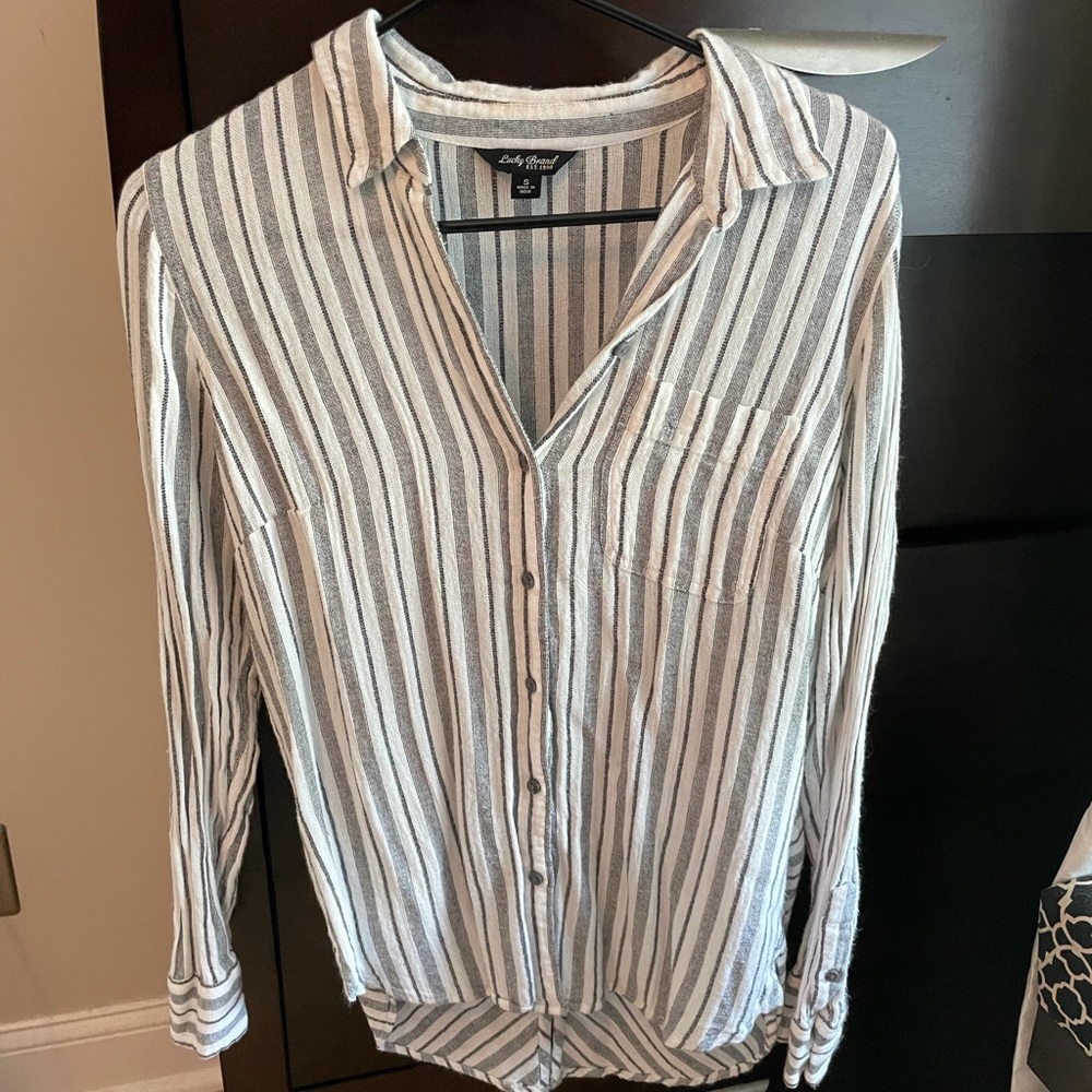 Lucky Brand Long Sleeve Summer Button up